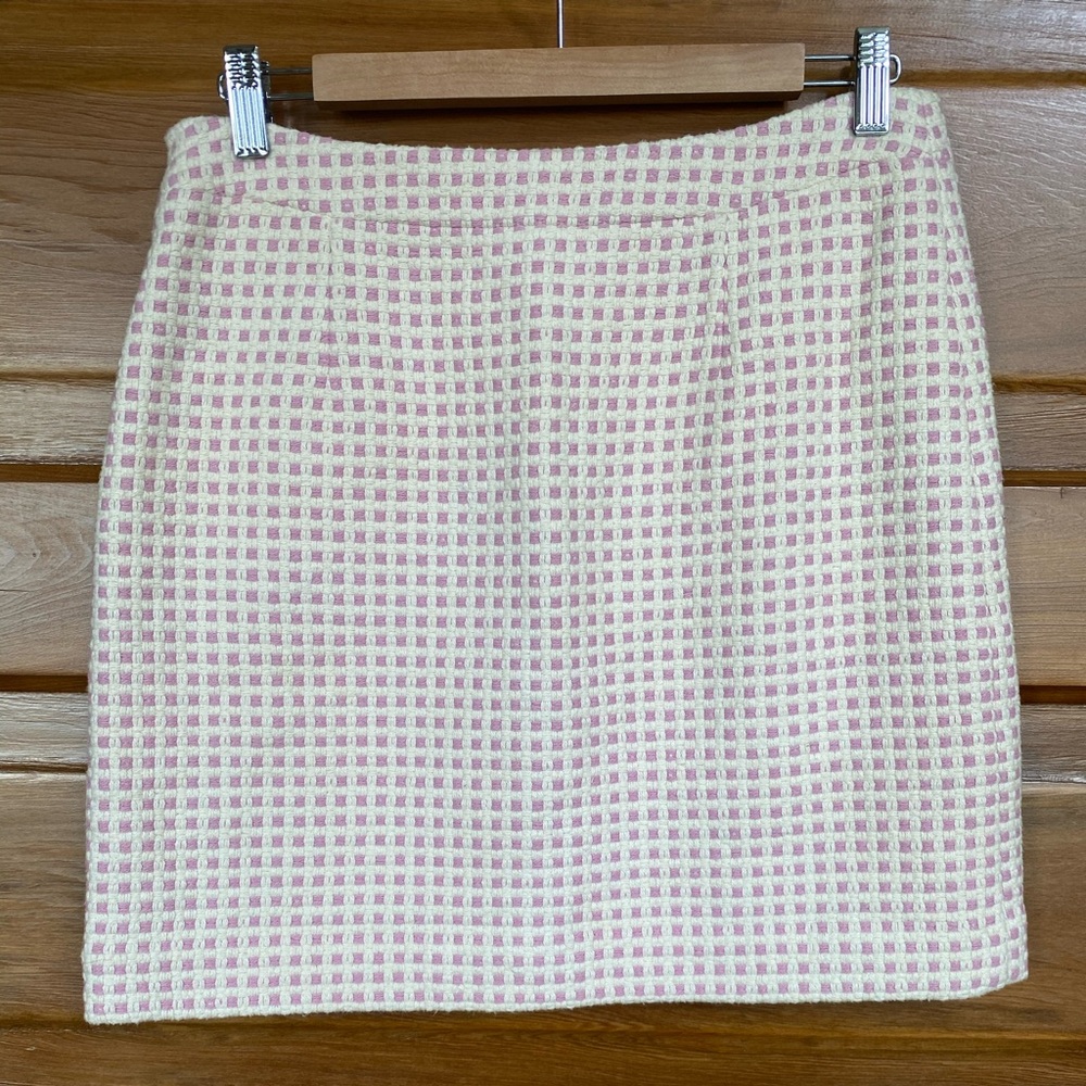Banana Republic sz 6 pink and white mini skirt